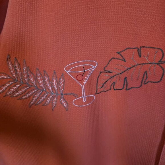 EUC Batik Bay Tropical Martini Button Down Casual Shirt - Picture 2 of 4